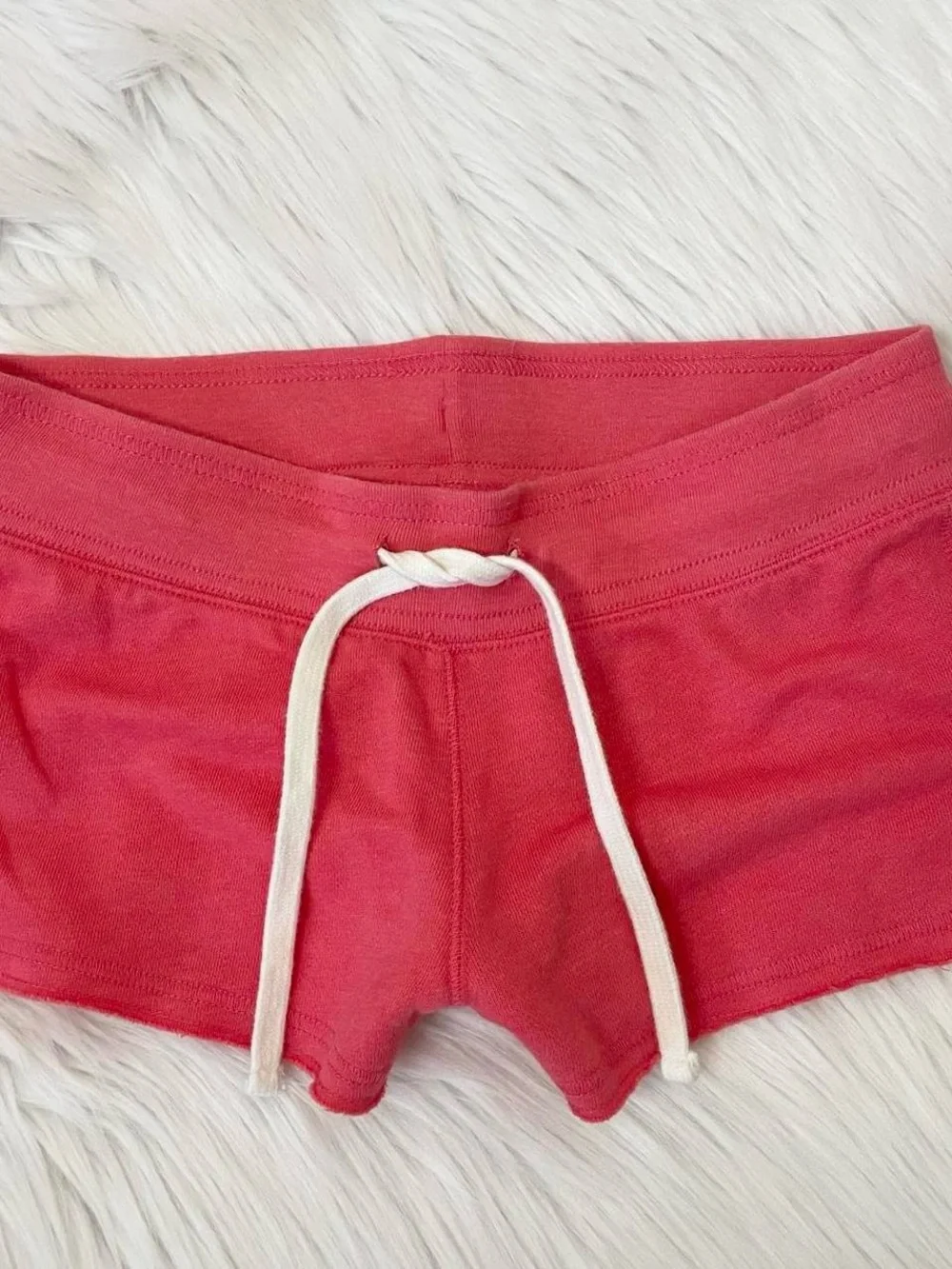 Vintage Y2K coral micro mini shorts by Mossimo